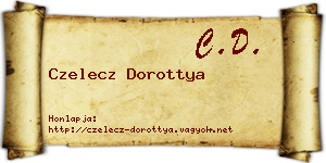Czelecz Dorottya névjegykártya